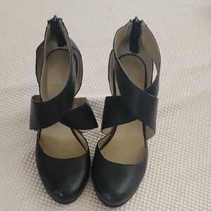 Black Leather Women's Shoes
